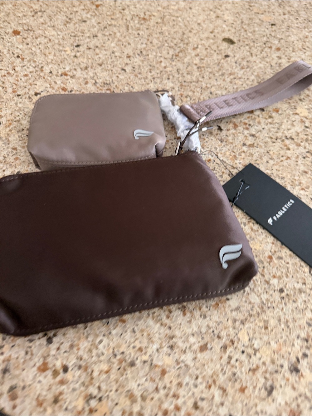 fabletics two pouch wristlet never used